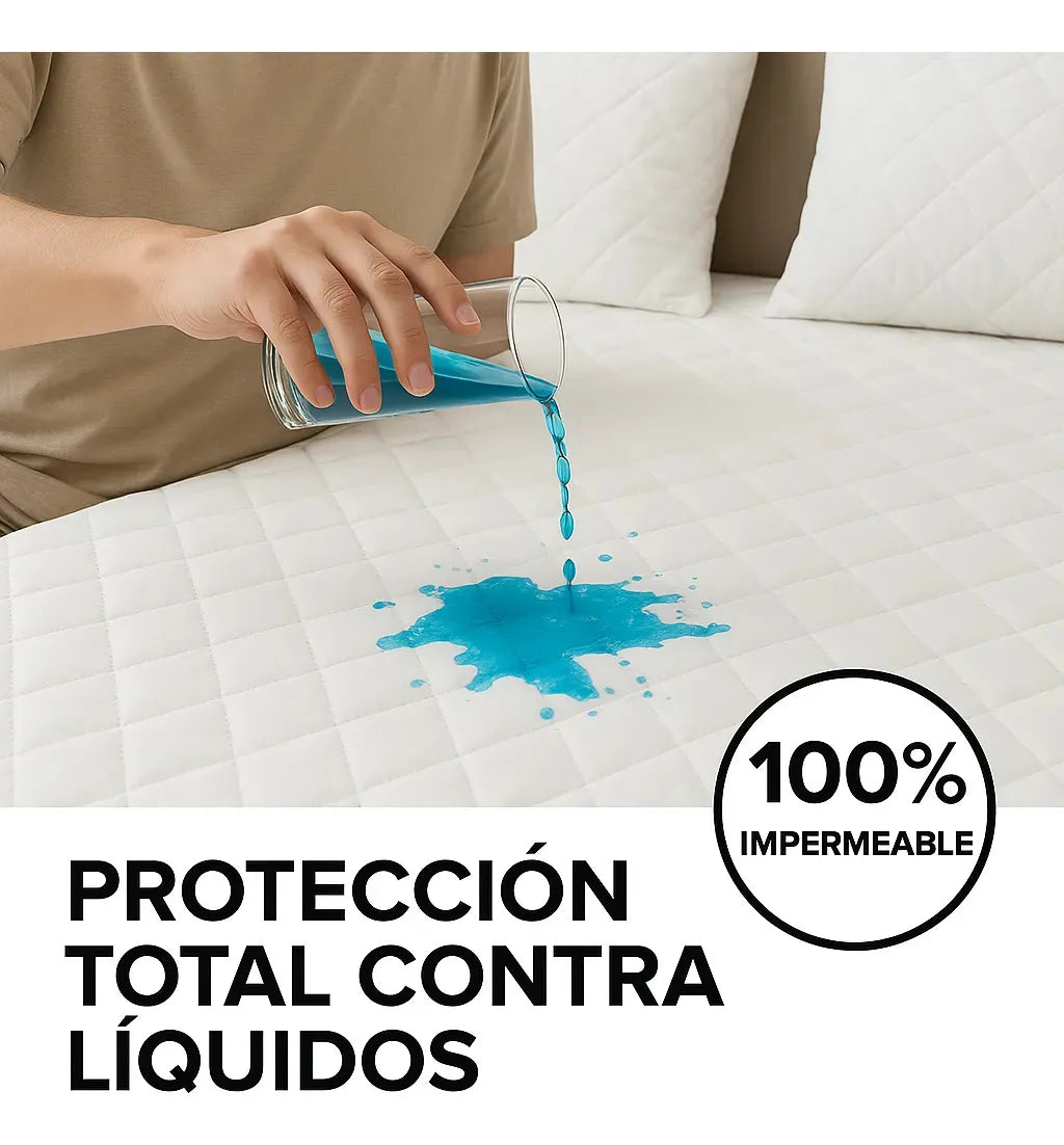 CUBRE COLCHON IMPERMEABLE