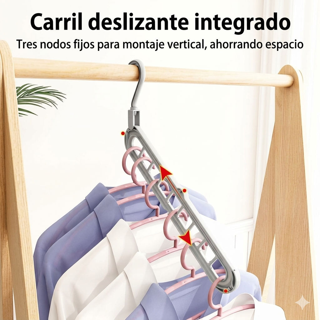 9 en 1 COLGADOR ORGANIZDOR ROPA GANCHO