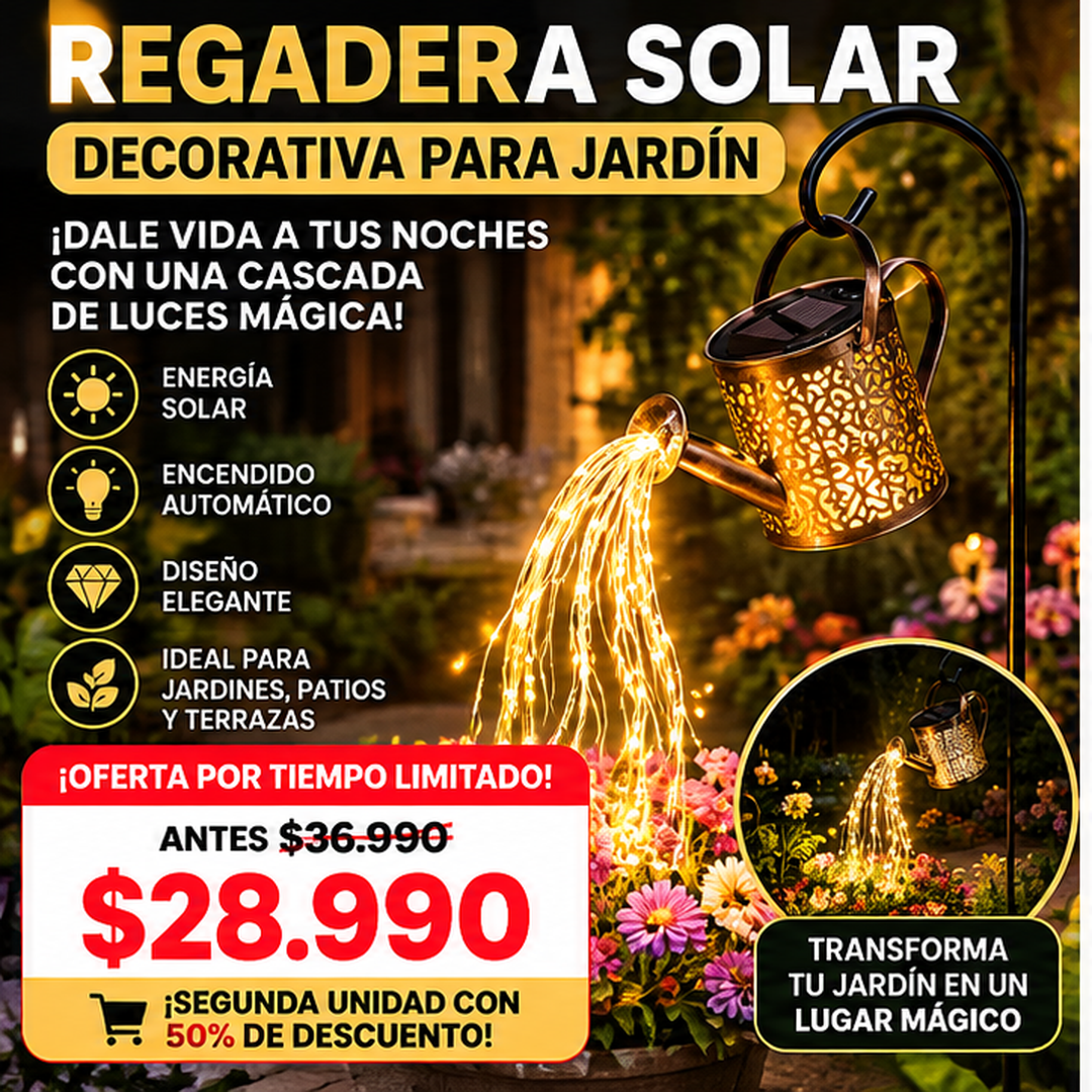 Regadera Solar Decorativas Jardín