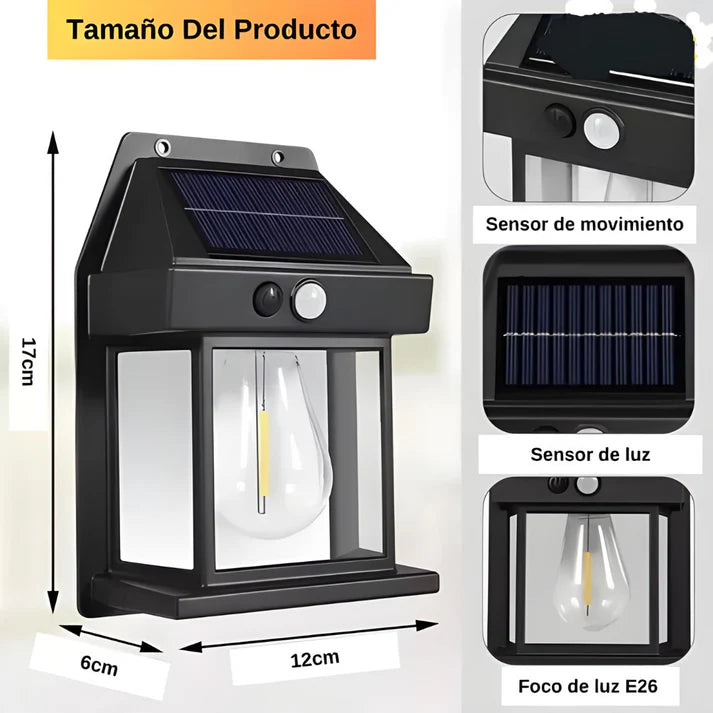 Foco Solar 20 Led Con Sensor