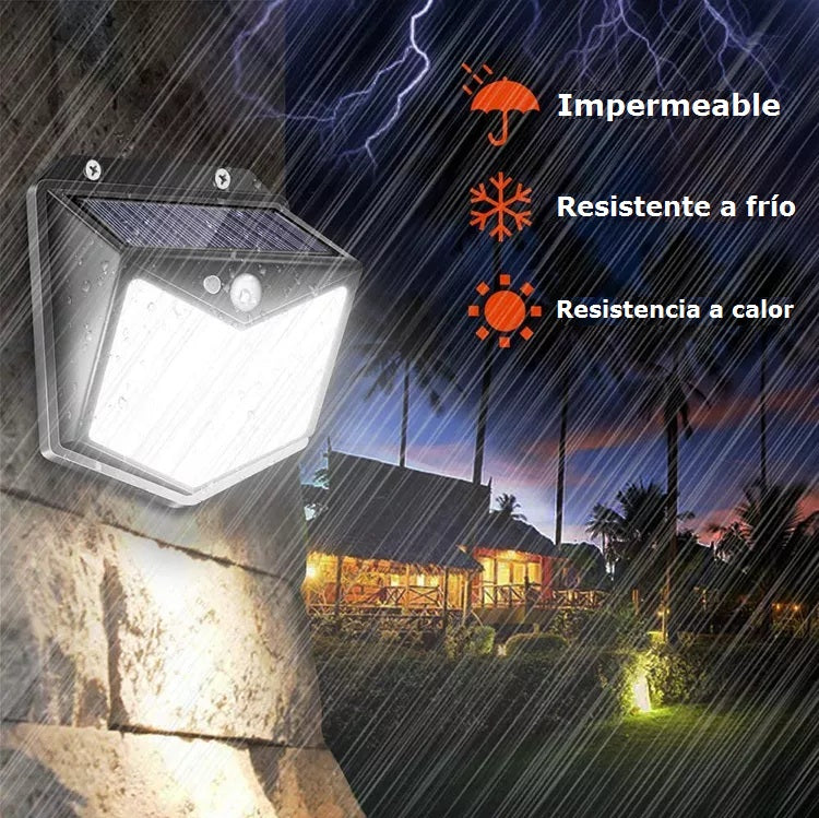 Lampara De Pared Led Solar X2