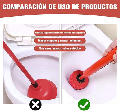 Sopapo Destapador Inodoro Presión Aire