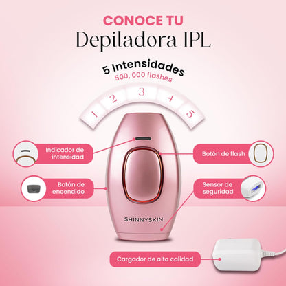 Depiladora IPL Luz Pulsada Reduce Vello