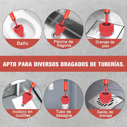 Sopapo Destapador Inodoro Presión Aire