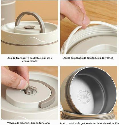 Lonchera Portatil De Acero Inoxidable