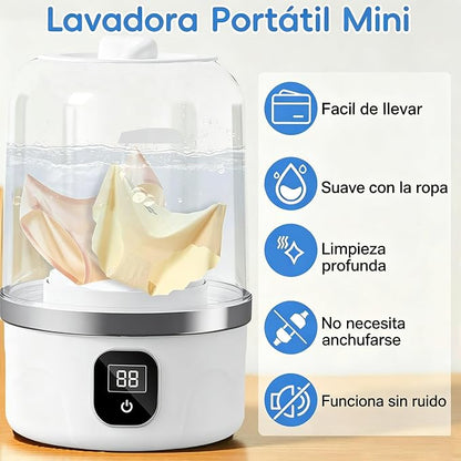 MINI LAVADORA PORTATIL TURBO GREEN