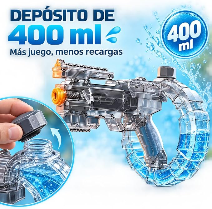 Pistola Agua Eléctrica Automática Luces