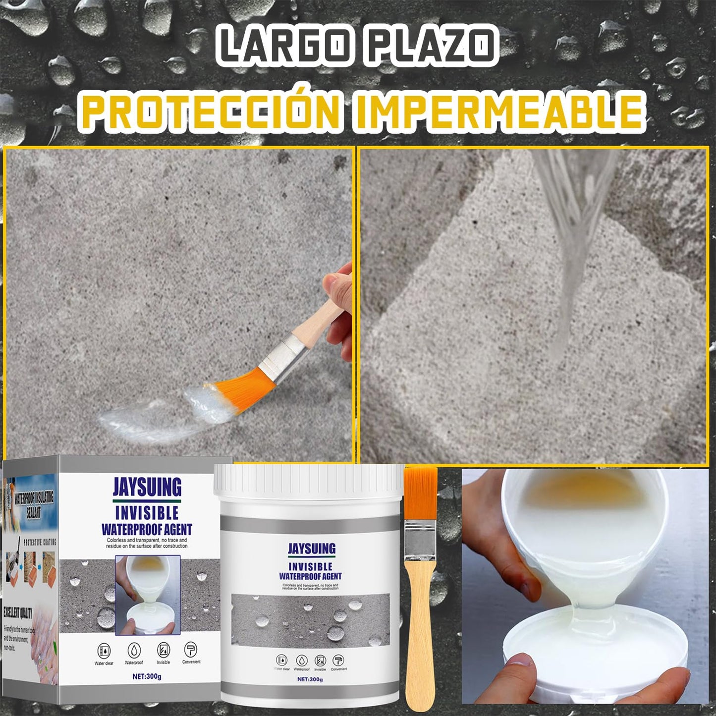Sellador adhesivo Premium 300g + BROCHA DE REGALO