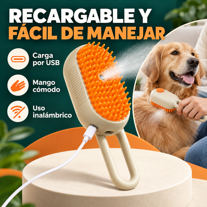 Cepillo a Vapor 3 en 1 Para Mascotas