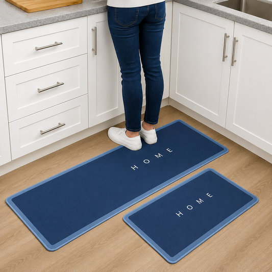 JUEGO SET ALFOMBRAS  PARA COCINA DE 2 PIEZAS
