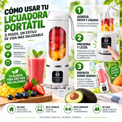 Licuadora Procesadora Portatil Usb