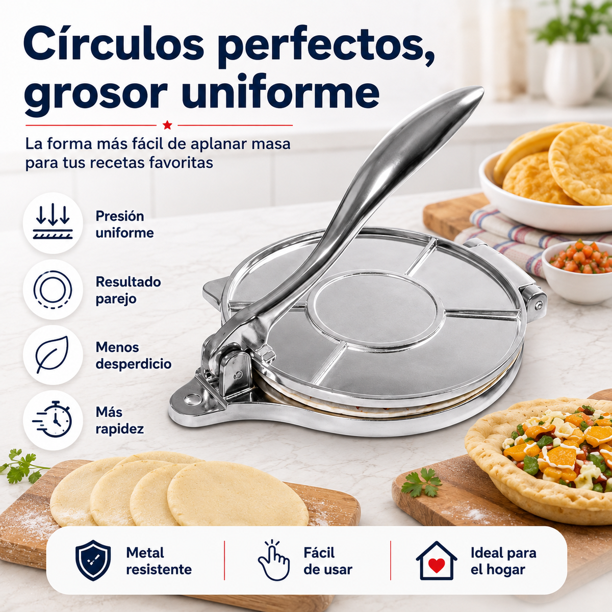 Prensa De Masa de Empanadas 21cm