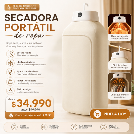 Secadora Ropa Portátil