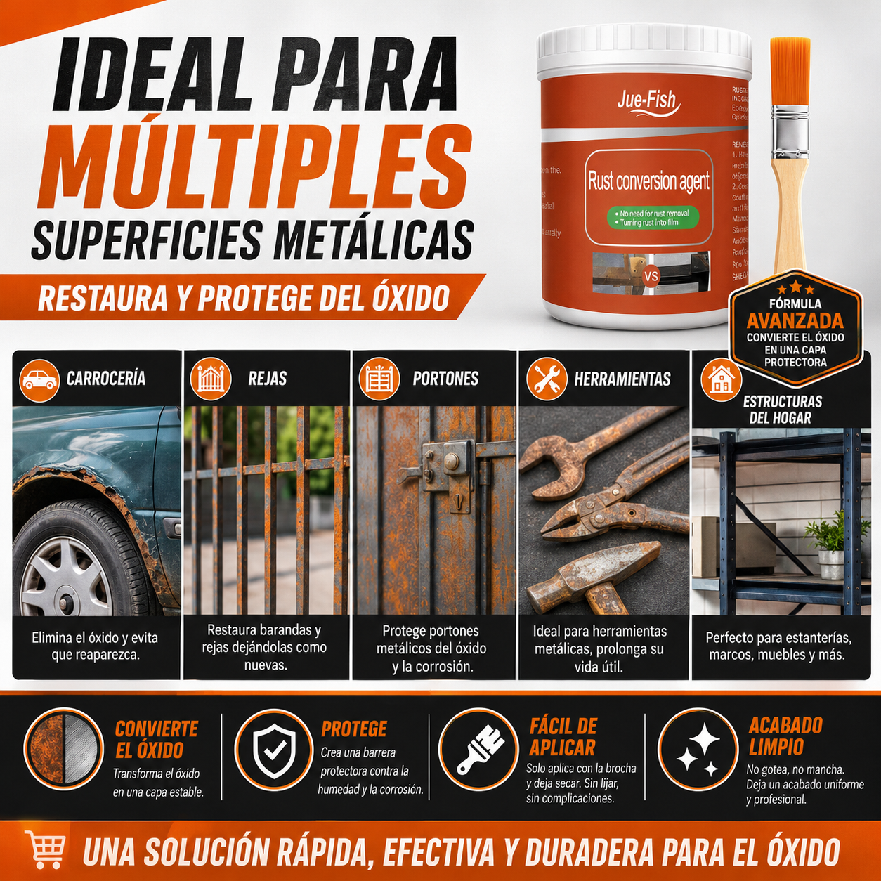 Removedor de Oxido a Negro 2X1 - 300 gramos