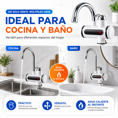 Grifo calentador de agua