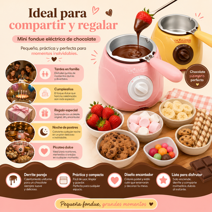 Fondue Eléctrica para Derretir Chocolate