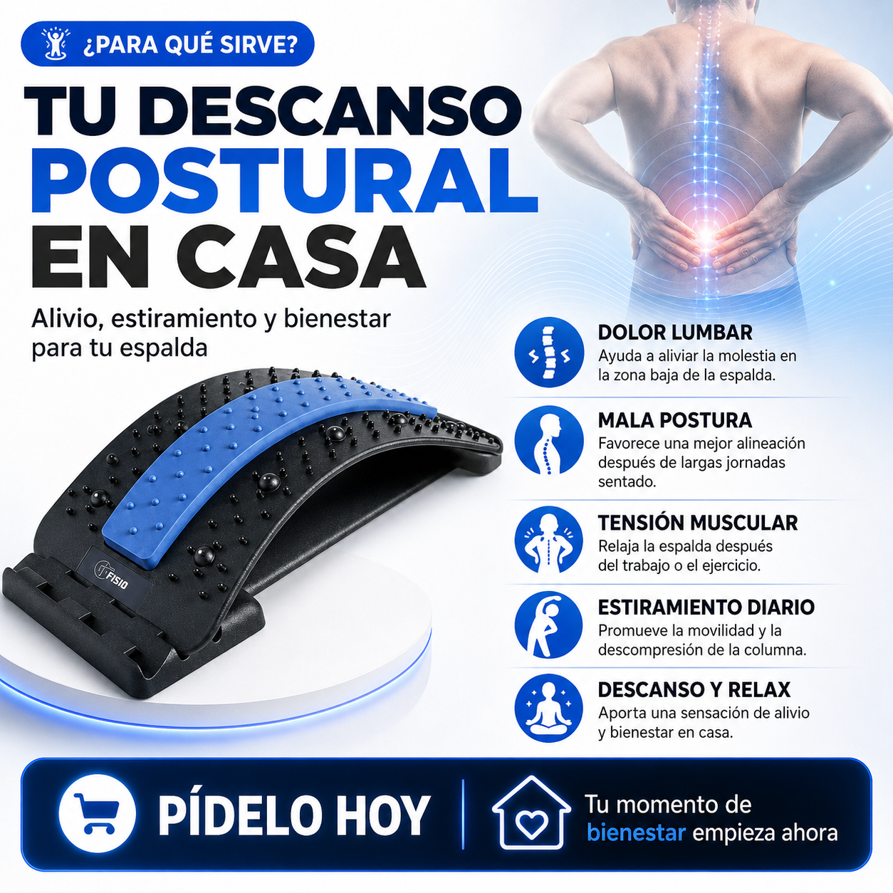 Masajeador Estirador Lumbar