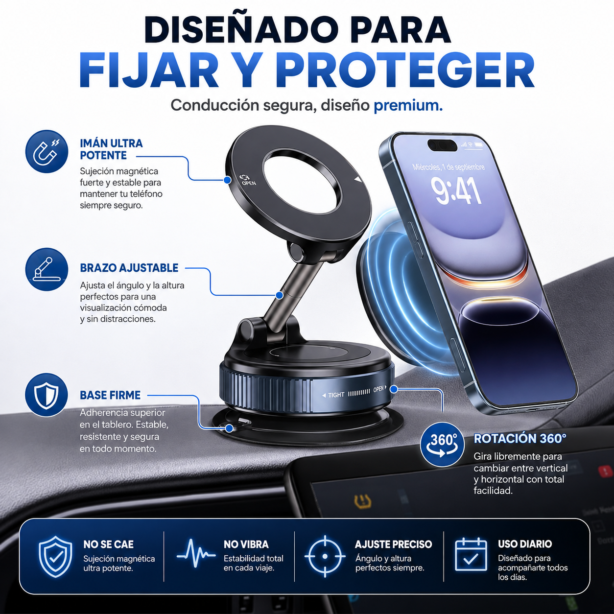 SOPORTE MAGNETICO PARA TELEFONO