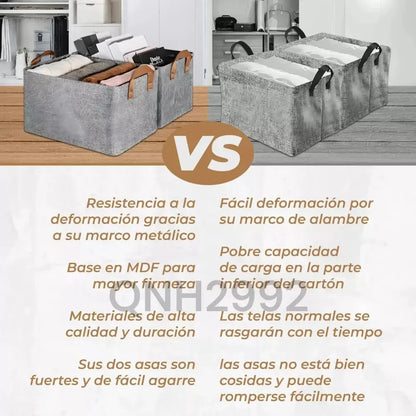 Pack 3 Canastas Cajas Organizadoras Pleg