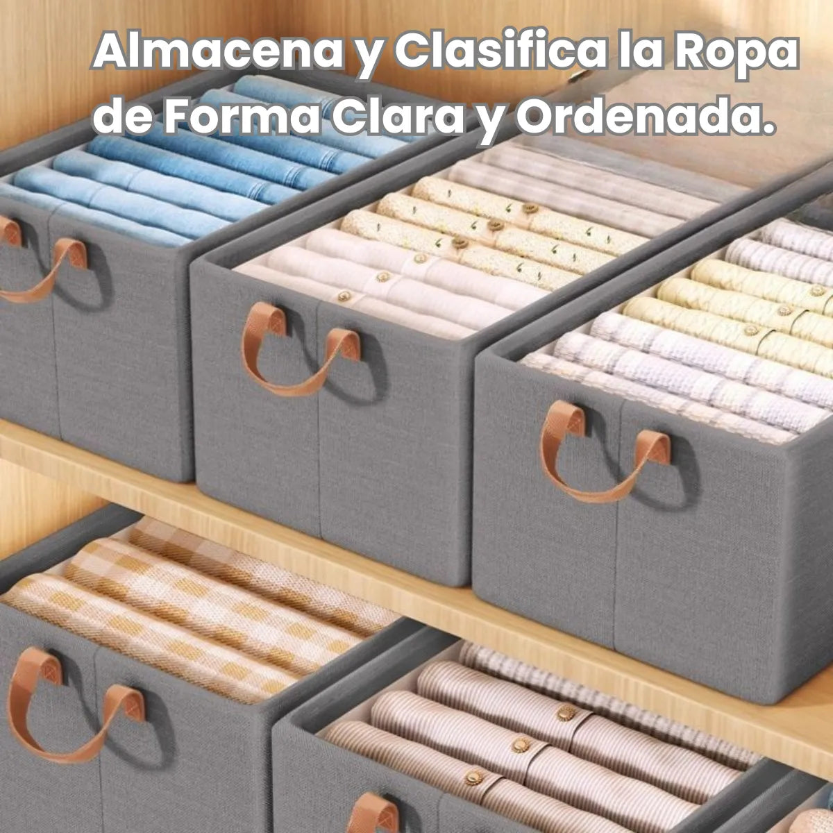 Pack 3 Canastas Cajas Organizadoras Pleg