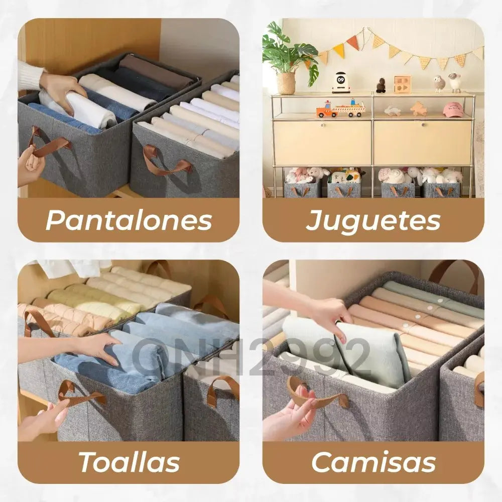 Pack 3 Canastas Cajas Organizadoras Pleg