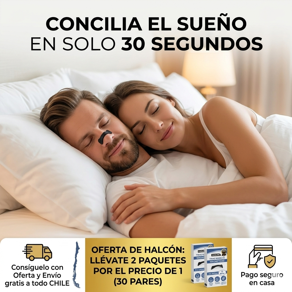 TIRAS NASALES MAGNETICAS ANTIRONQUIDOS