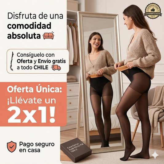Calza Pantys De Polar Efecto Piel 🔥