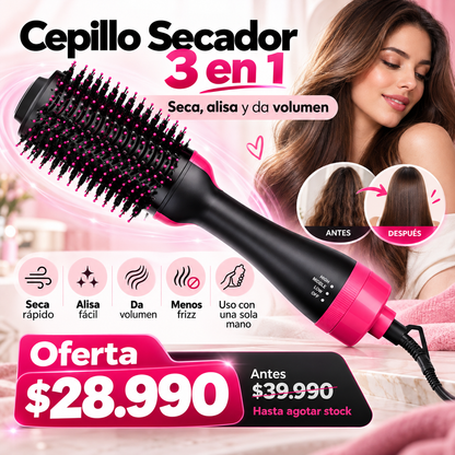 CEPILLO SECADOR DE PELO 3 EN 1
