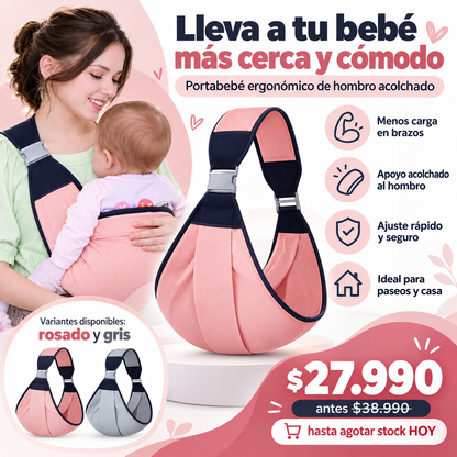 PORTA BEBE ERGONOMICO CANGURO AJUSTABLE