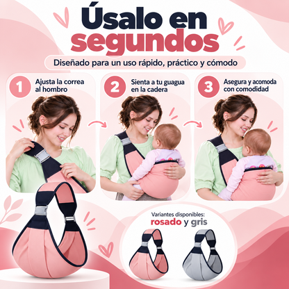 PORTA BEBE ERGONOMICO CANGURO AJUSTABLE