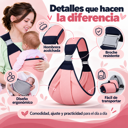 PORTA BEBE ERGONOMICO CANGURO AJUSTABLE