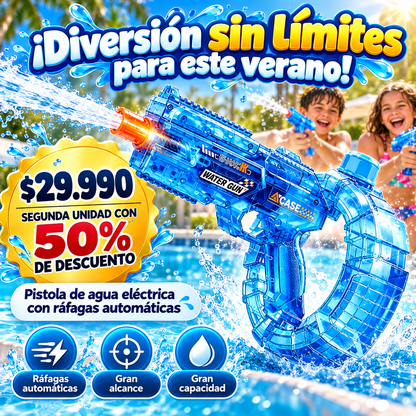 Pistola Agua Eléctrica Automática Luces