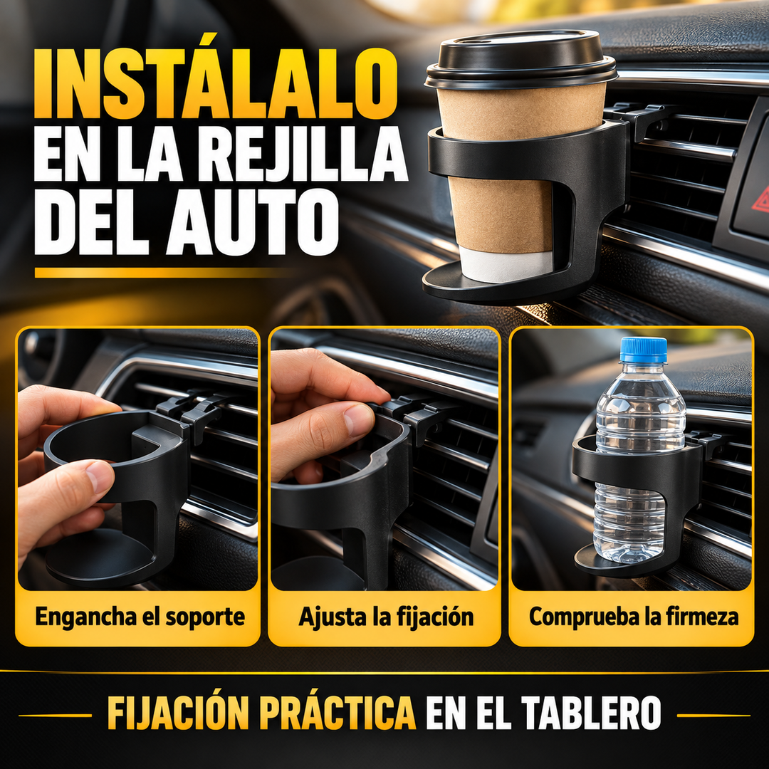 Porta Vasos y Botellas Para Auto