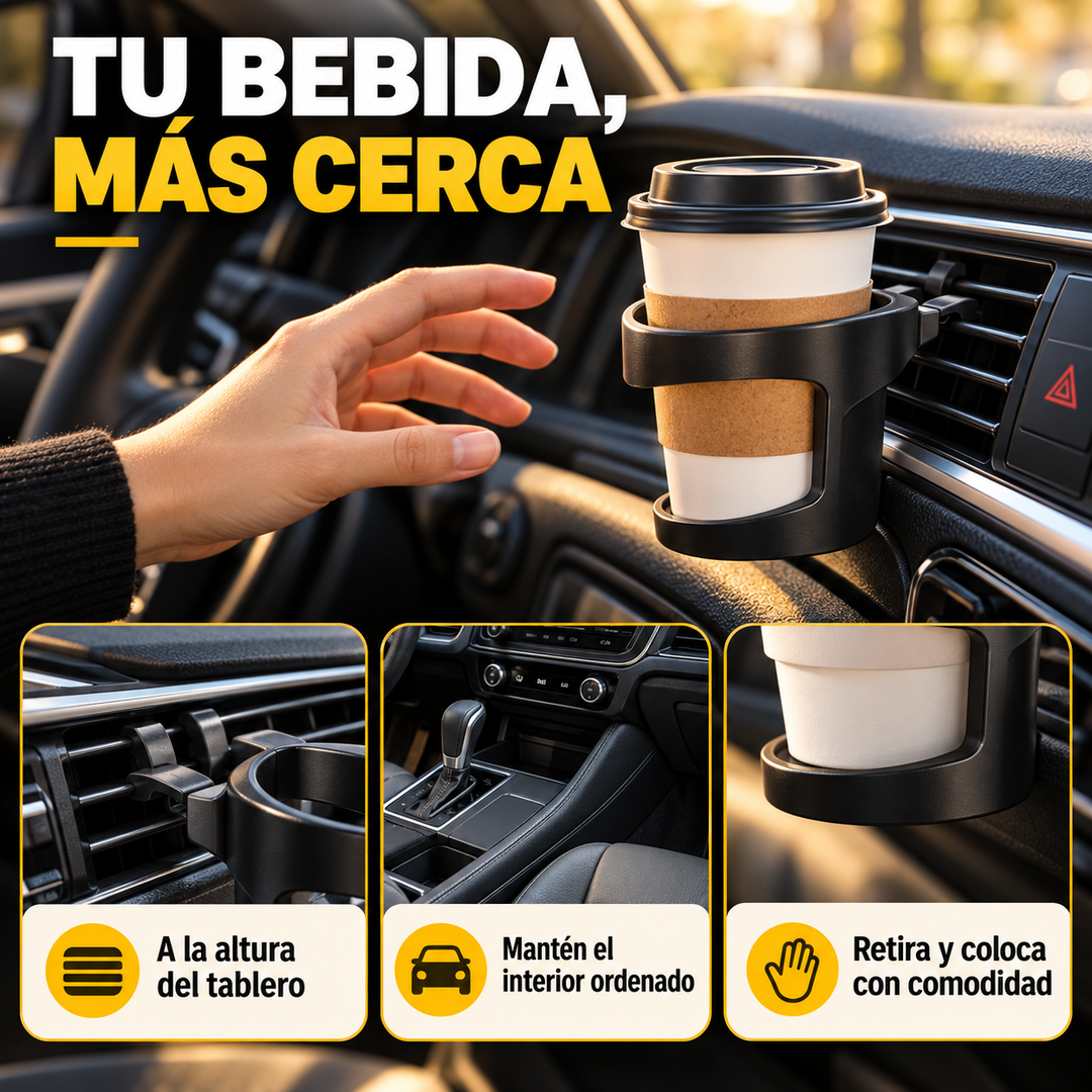Porta Vasos y Botellas Para Auto