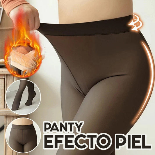 Calzas Efecto Piel De Polar y Faja Talla Unica