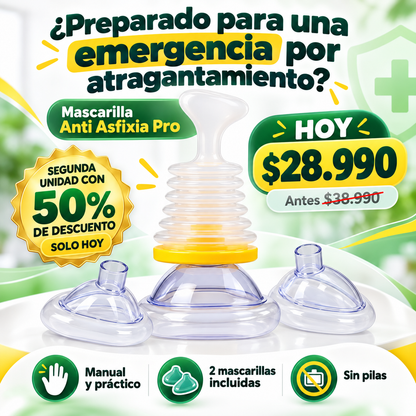 Mascarilla Anti Asfixia Pro