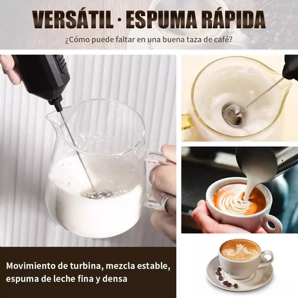 Mini batidora cafe/huevos recargable