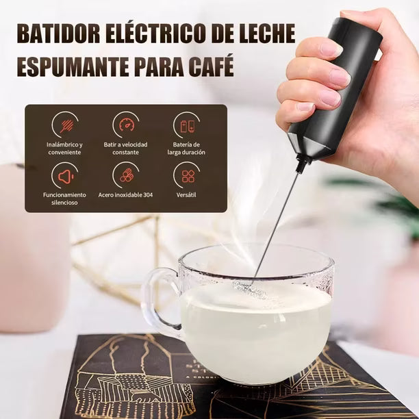 Mini batidora cafe/huevos recargable