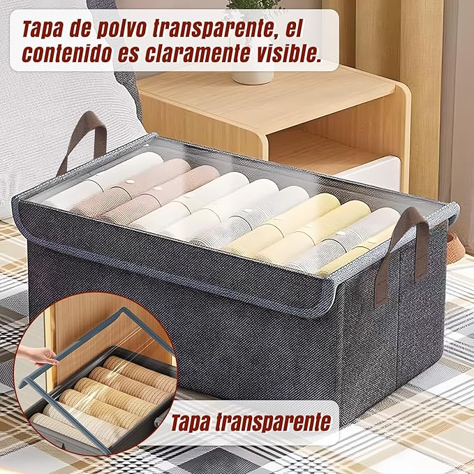 Pack 3 Canastas Cajas Organizadoras Pleg