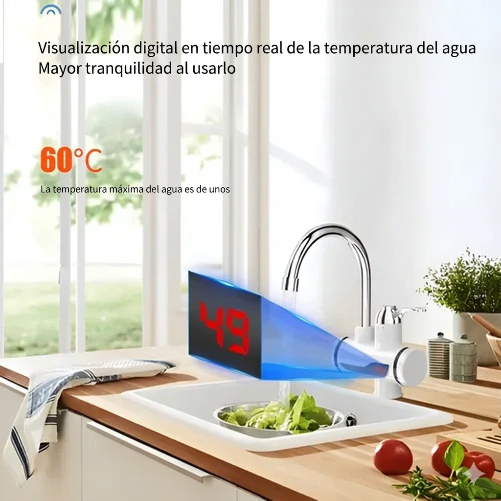 Calentador de agua eléctrico para lavaplatos