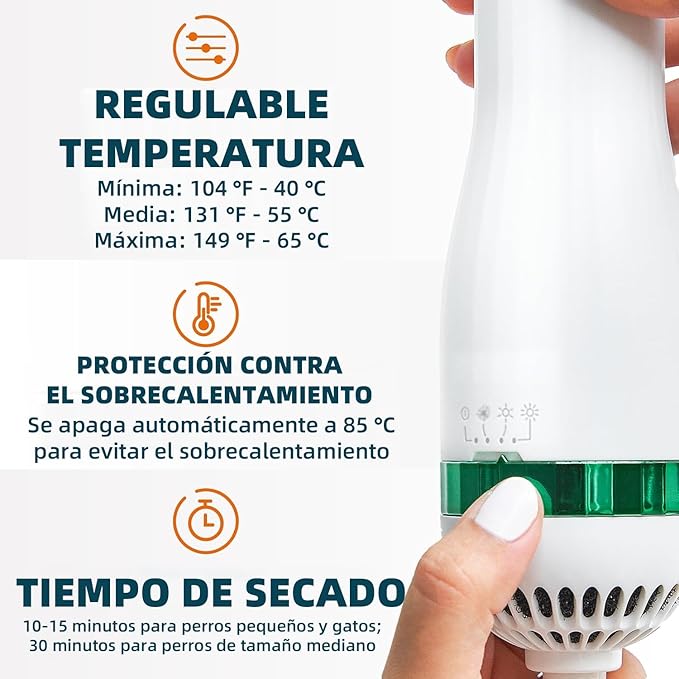 Cepillo Y Secador De Mascotas 2 En 1