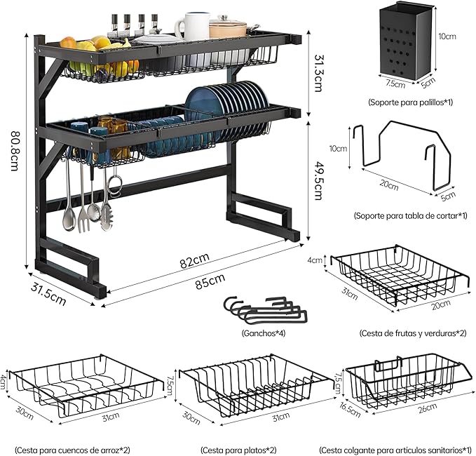 Secaplatos Rack Premium 85cm