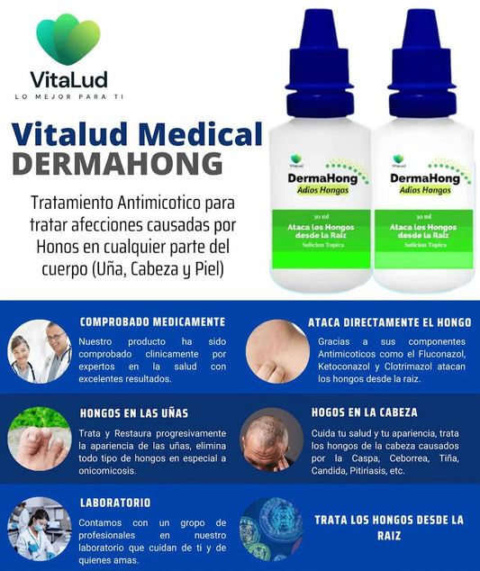 DERMAHONG - Elimina de raíz cualquier hongo