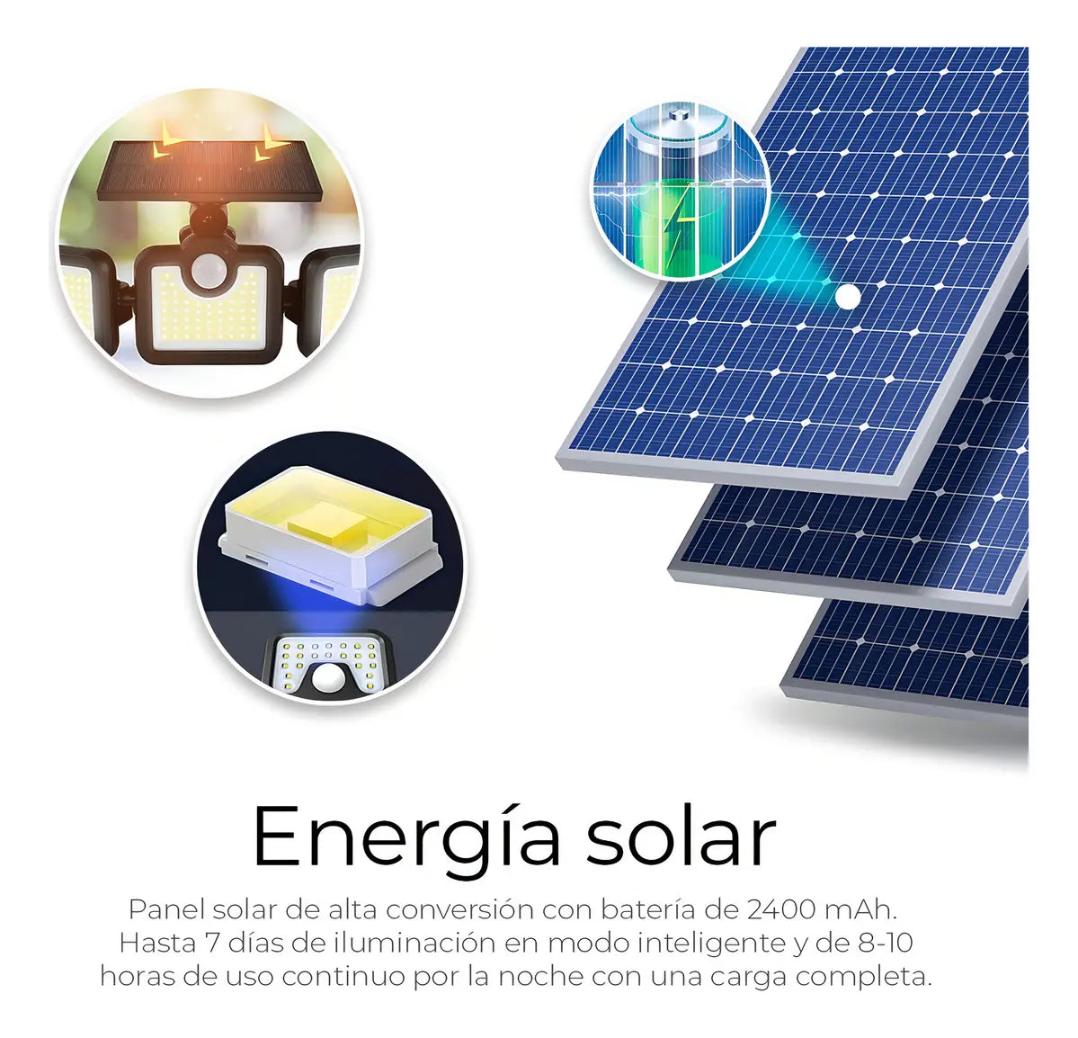 foco solar con sensor mov 74 led