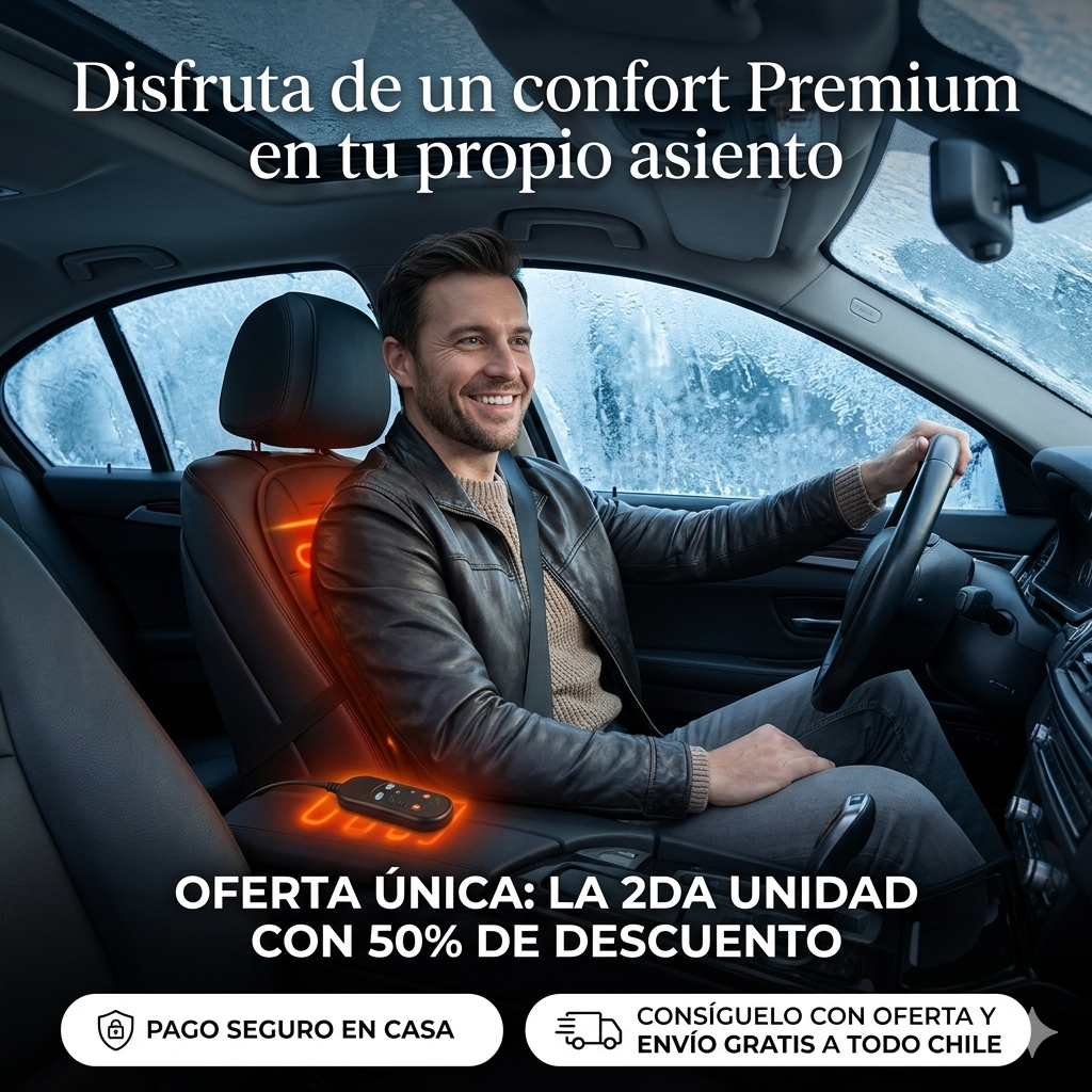FUNDA CALEFACCIONABLE PARA ASIENTO AUTO