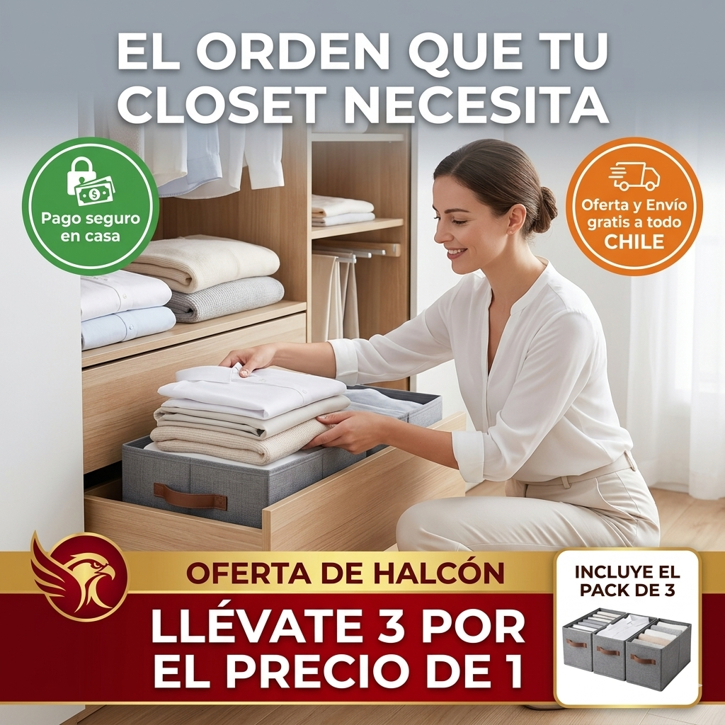 Pack 3 Canastas Cajas Organizadoras Pleg