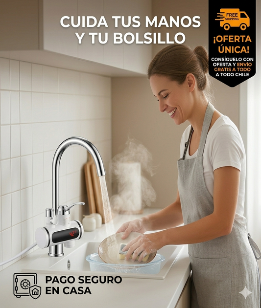 Calentador de agua eléctrico para lavaplatos