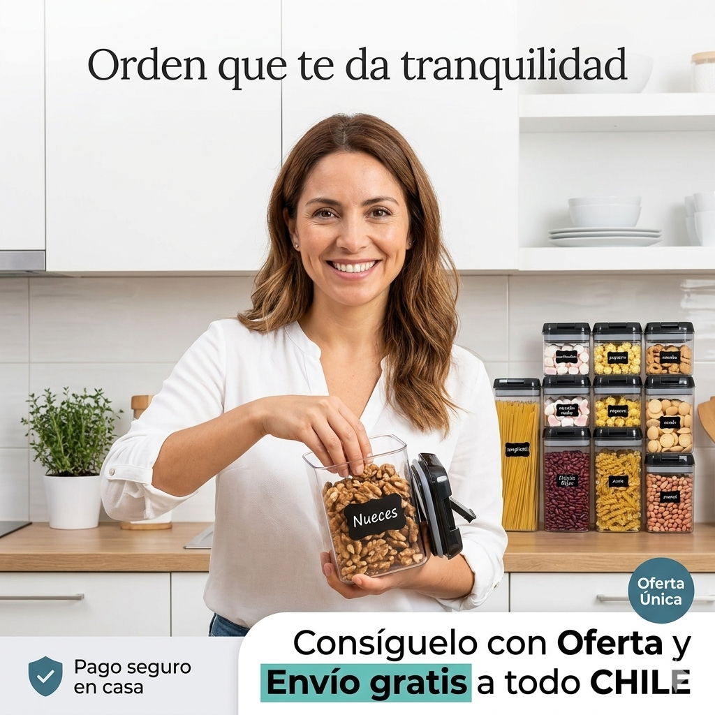 Set de 7 Contenedores Para Alimentos