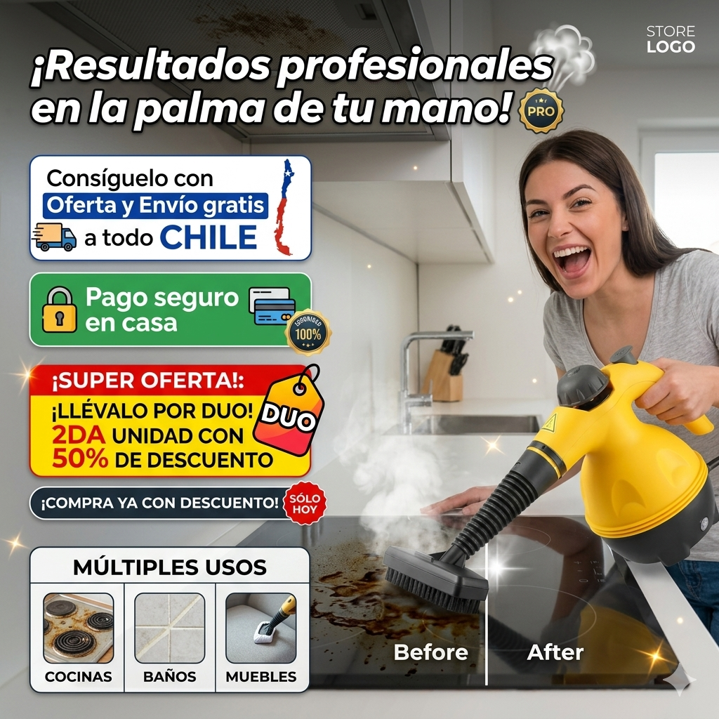 Mopa Limpiador A Vapor amarillo