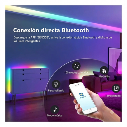 Tira De Luz Flexible Led Neón Color